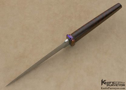 Mardi Meshejian Custom Knife Sole Authorship Forged Steel & Snakewood Desk Knife - Image 5