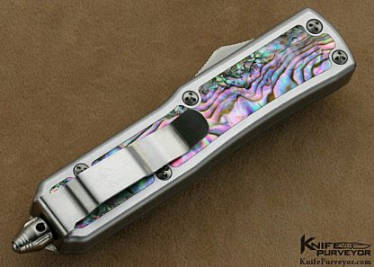 Tony Marfione Custom Microtech Double Edge Abalone Daytona OTF Auto - Image 3