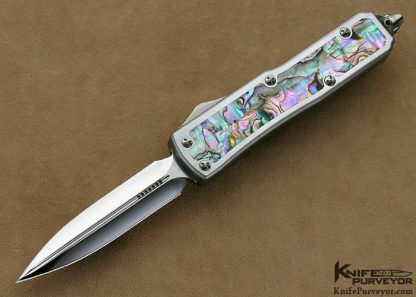 Tony Marfione Custom Microtech Double Edge Abalone Daytona OTF Auto