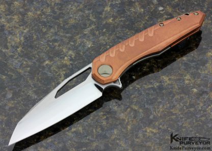 Marfione Custom Knife Deryk Munroe Sigil Copper Flipper