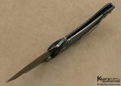 Marfione Custom Knife Lightning Strike Carbon Fiber "Whale Shark" Flipper - Image 6