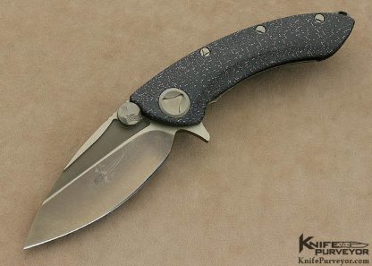 Marfione Custom Knife Lightning Strike Carbon Fiber "Whale Shark" Flipper
