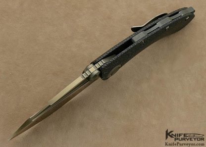 Marfione Custom Knife Lightning Strike Carbon Fiber "Whale Shark" Flipper - Image 5