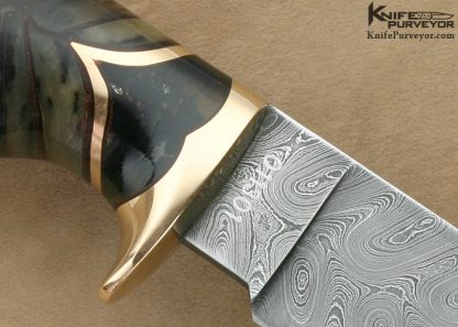 Mark Knapp Custom Knife Sole Authorship Damascus & Mosaic Handle Hunter - Image 4