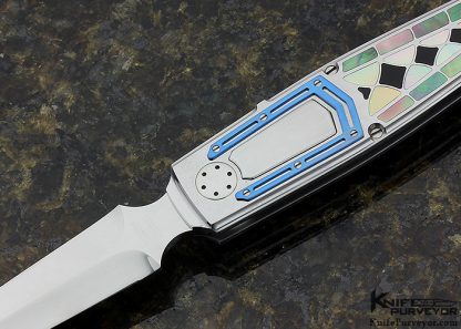Mario Peddiu Custom Knife "Pulsante" Lever Release Dagger - Image 2