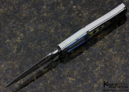 Mario Peddiu Custom Knife "Pulsante" Lever Release Dagger - Image 4