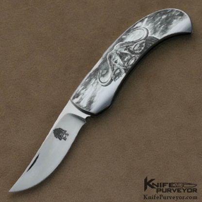 Jim Martin Custom Knives Italian Master Gabelli Engraved Barrett Smythe Lockback