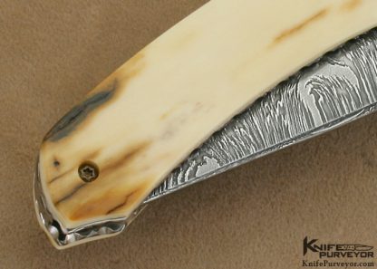 Matt Diskin Custom Knife Sole Authorship Damascus  Liner Lock - Image 5