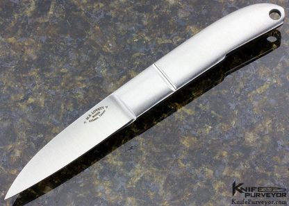 Mike Lovett Custom Knife Football Integral City Knife with Signed Sheath