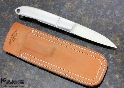Mike Lovett Custom Knife Football Integral City Knife with Signed Sheath - Image 3