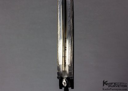 Matthew Lerch Custom Knife Mother of Pearl & Damascus "Paia Dagger" Double Action Automatic Credit Card Linerlock - Image 6