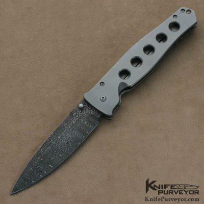 Tom Mayo Custom Knife Flat Dr. Death with Devin Thomas Damascus Blade