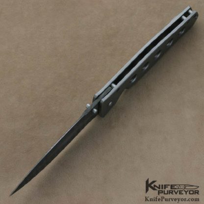 Tom Mayo Custom Knife Flat Dr. Death with Devin Thomas Damascus Blade - Image 5