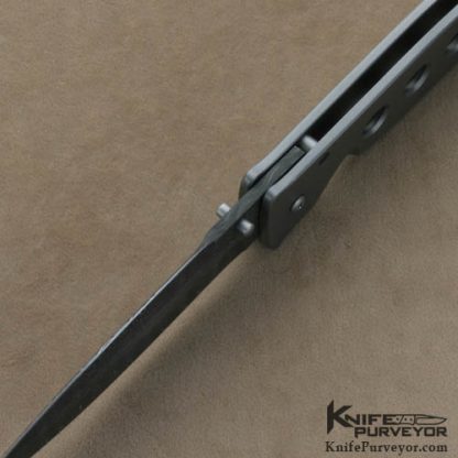 Tom Mayo Custom Knife Flat Dr. Death with Devin Thomas Damascus Blade - Image 4