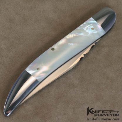 Bill Ruple Custom Knife Pearl Texas Toothpick - Image 3