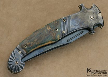 Mel Pardue Custom Knife Wutz Steel  Automatic Linerlock - Image 3