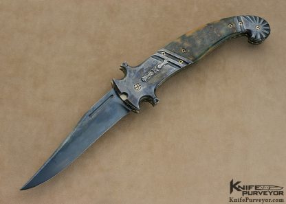 Mel Pardue Custom Knife Wutz Steel  Automatic Linerlock