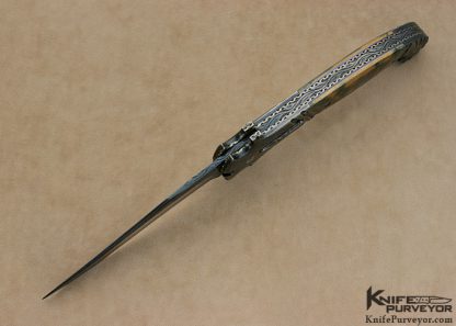Mel Pardue Custom Knife Wutz Steel  Automatic Linerlock - Image 4