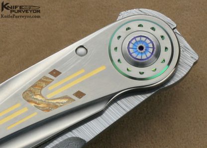 Michael Walker Custom Knife Damasteel Damascus & Titanium D-Lock - Image 4