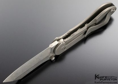 Michael Burch Custom Knife Mid-Tech Dao Titanium Frame Lock Folder - Image 7