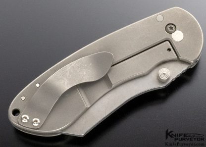 Michael Burch Custom Knife Mid-Tech Dao Titanium Frame Lock Folder - Image 5