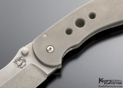 Michael Burch Custom Knife Mid-Tech Dao Titanium Frame Lock Folder - Image 2