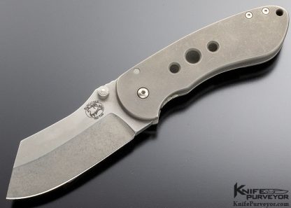 Michael Burch Custom Knife Mid-Tech Dao Titanium Frame Lock Folder
