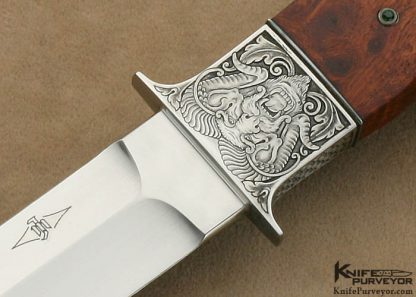 Michael Jankowski Custom Knife Kati Mau Engraved Mini Wilderness - Image 2