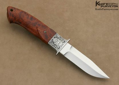 Michael Jankowski Custom Knife Kati Mau Engraved Mini Wilderness - Image 4