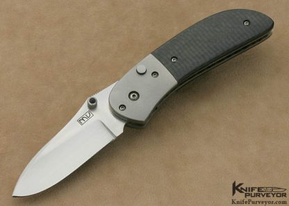 Michael Vagnino Custom Knife P-38 Carbon Fiber D/A Automatic Linerlock