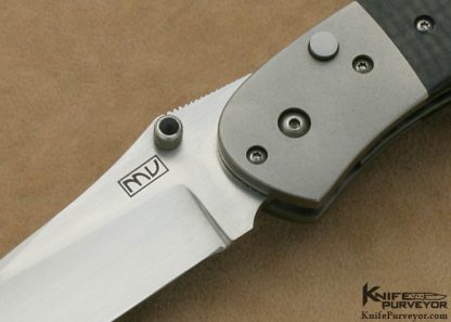 Michael Vagnino Custom Knife P-38 Carbon Fiber D/A Automatic Linerlock - Image 2