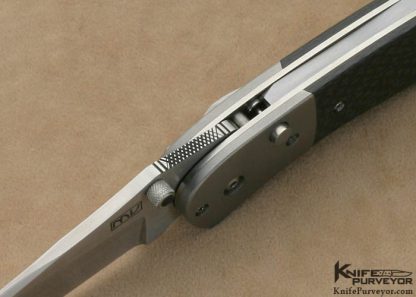Michael Vagnino Custom Knife P-38 Carbon Fiber D/A Automatic Linerlock - Image 5