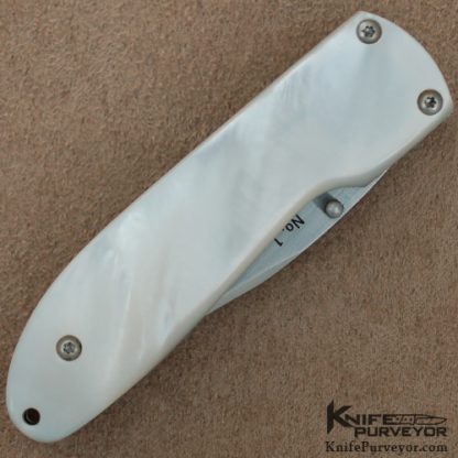Michael Vagnino Custom Knife Pearl Double Action Auto - Image 3