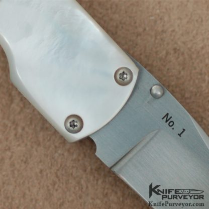 Michael Vagnino Custom Knife Pearl Double Action Auto - Image 4