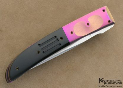 Michael Walker Custom Knives Bakelite & Anodized Titanium Linerlock - Image 3