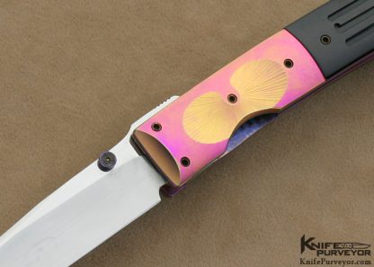 Michael Walker Custom Knives Bakelite & Anodized Titanium Linerlock - Image 2