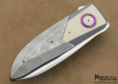 9 mar 2017 Michael Walker Custom Knives Damasteel Damascus California Lock - Image 3