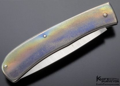 Michael Walker Custom Knife Titanium Slip Joint - Image 5