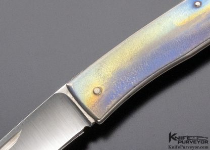 Michael Walker Custom Knife Titanium Slip Joint - Image 2