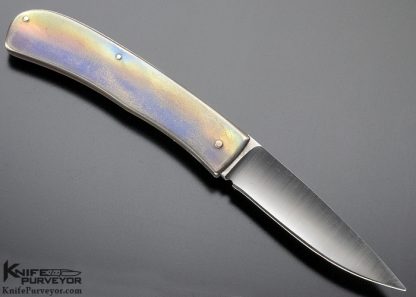 Michael Walker Custom Knife Titanium Slip Joint - Image 3