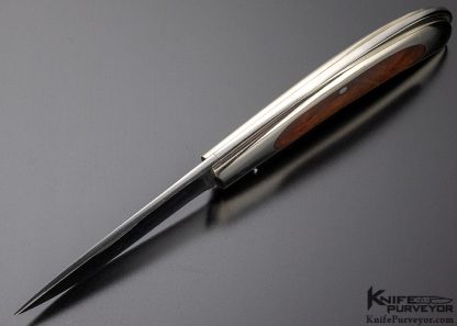 Michael Walker Custom Knife Desert Ironwood Lockback - Image 5