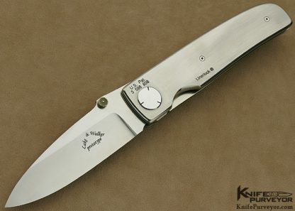 Michael Walker & Ron Lake Collaboration Custom Knife 1997 "Safe" Linerlock Prototype