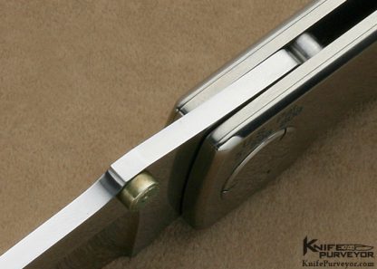 Michael Walker & Ron Lake Collaboration Custom Knife 1997 "Safe" Linerlock Prototype - Image 7