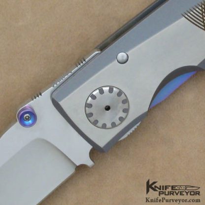 Michael Walker Custom Knife Machined Titanium Linerlock - Image 2