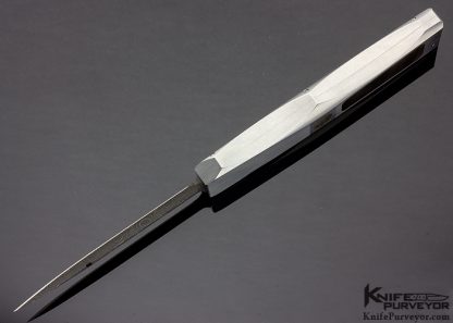 Marfione Custom Knife Black Lip Pearl Interframe "Dragonslayer II" #005 Automatic Knife - Image 6