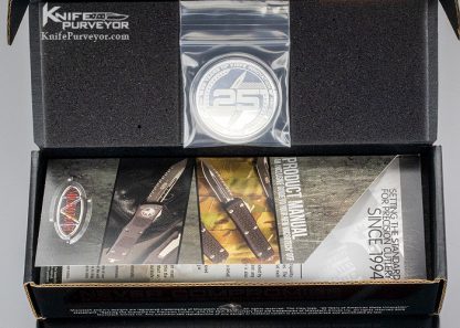Microtech Custom Knife 25th Anniversary Ultratech OTF Auto & Silver Coin Set - Image 6