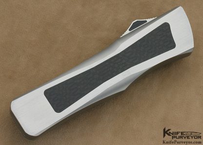 Tony Marfione Custom Knife "Combat Troodon"  Carbon Fiber OTF D/A - Image 7