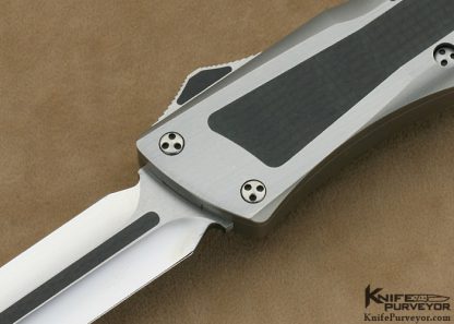 Tony Marfione Custom Knife "Combat Troodon"  Carbon Fiber OTF D/A - Image 2