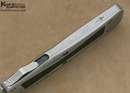 Tony Marfione Custom Knife "Combat Troodon"  Carbon Fiber OTF D/A - Image 5