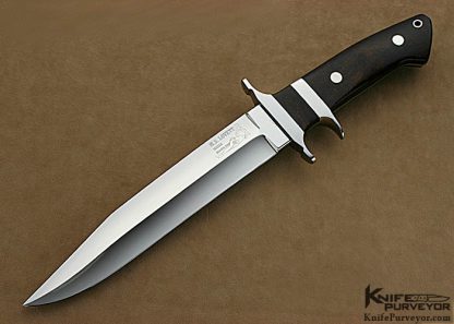 Mike Lovett Custom Knives Desert Ironwood Big Bear Fighter